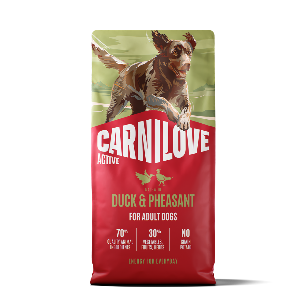 Carnilove Active Dog Adult All Breeds Duck & Pheasant torrfoder för hund 12 kg