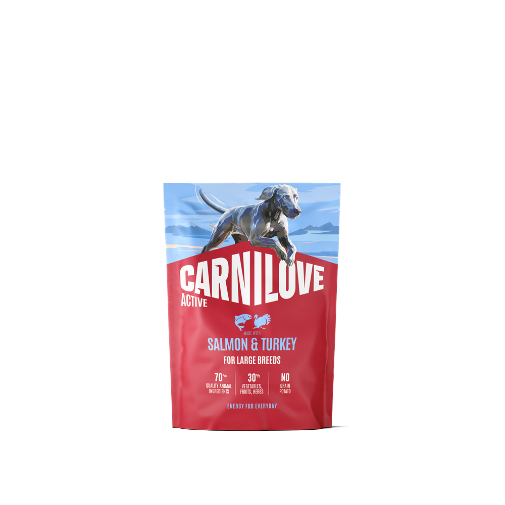 Carnilove Active Dog Adult Large Breed Salmon & Turkey torrfoder för hund 1,5 kg