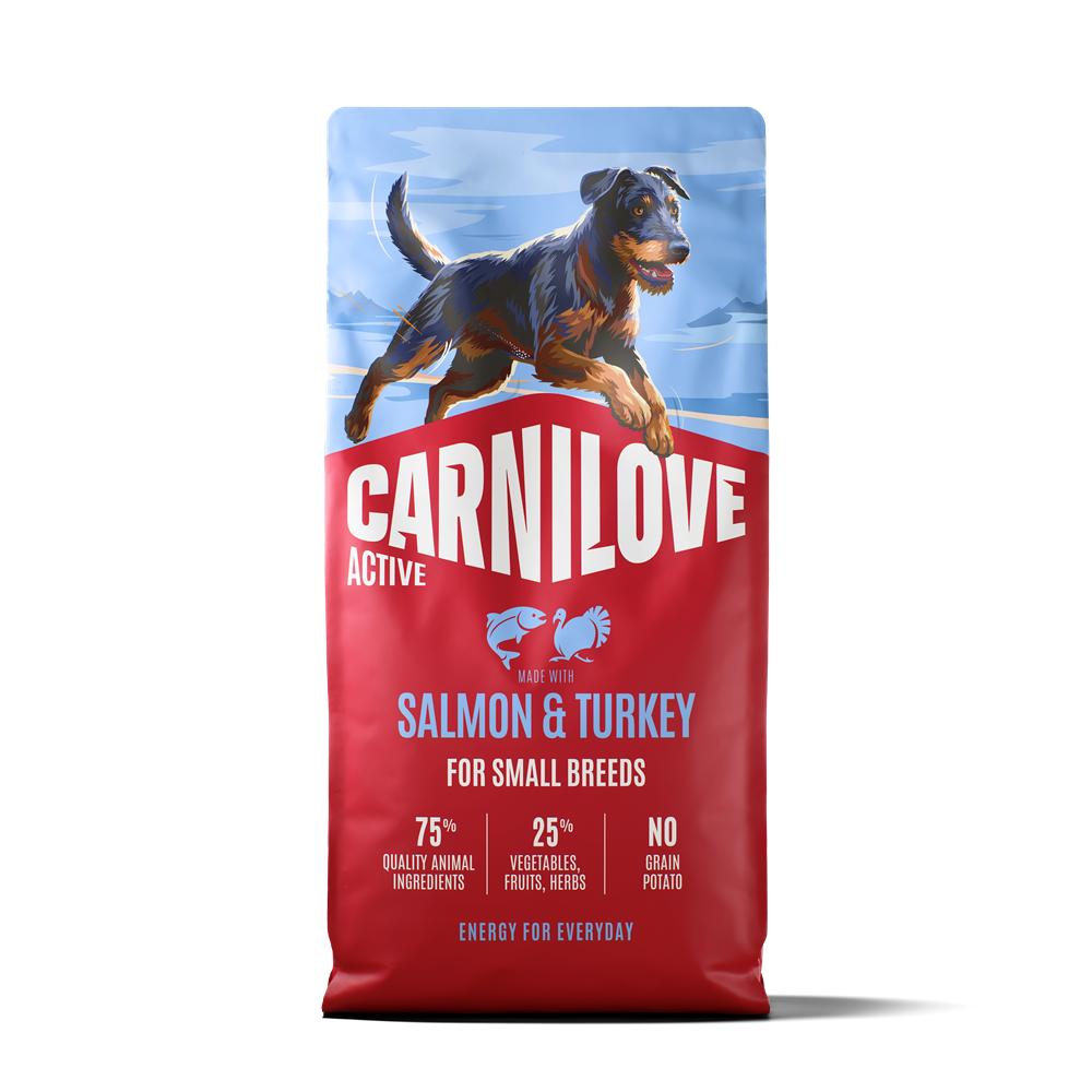 Carnilove Active Dog Adult Small Breed Salmon & Turkey torrfoder för hund 12 kg