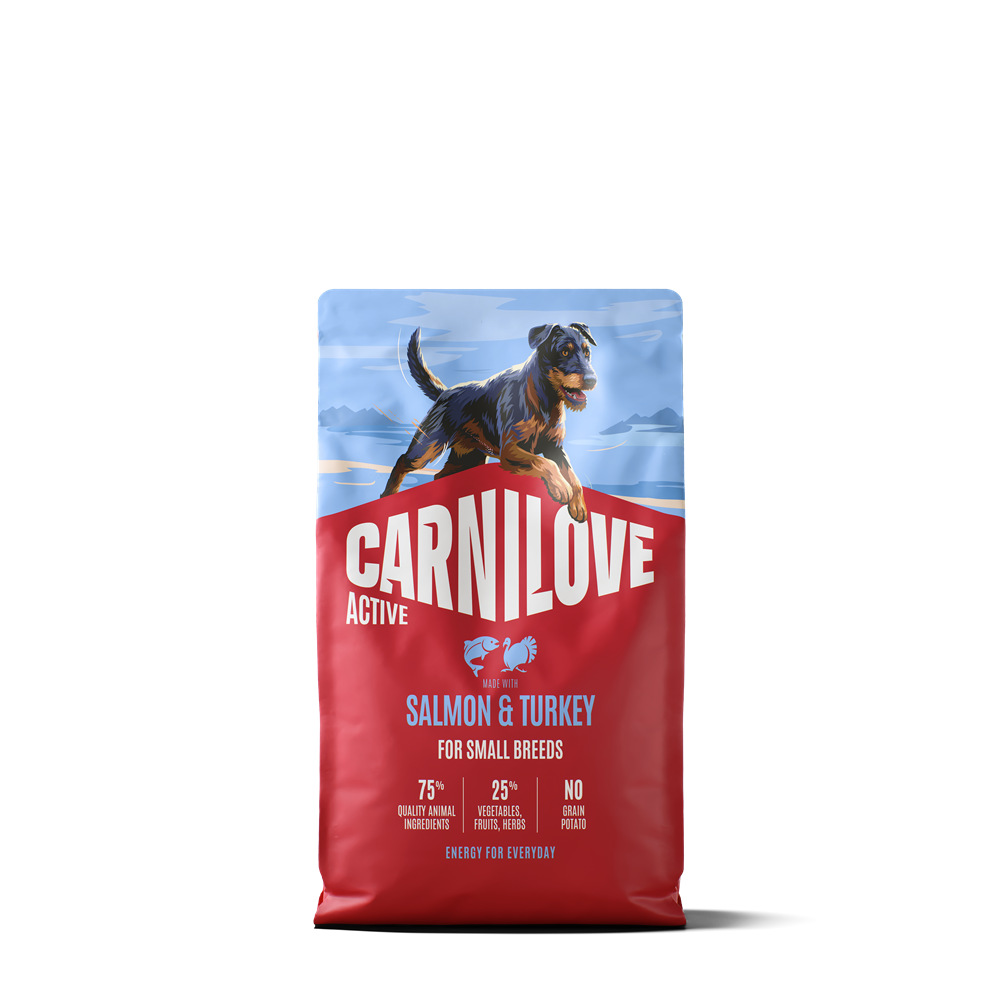 Carnilove Active Dog Adult Small Breed Salmon & Turkey torrfoder f&ouml;r hund 4 kg