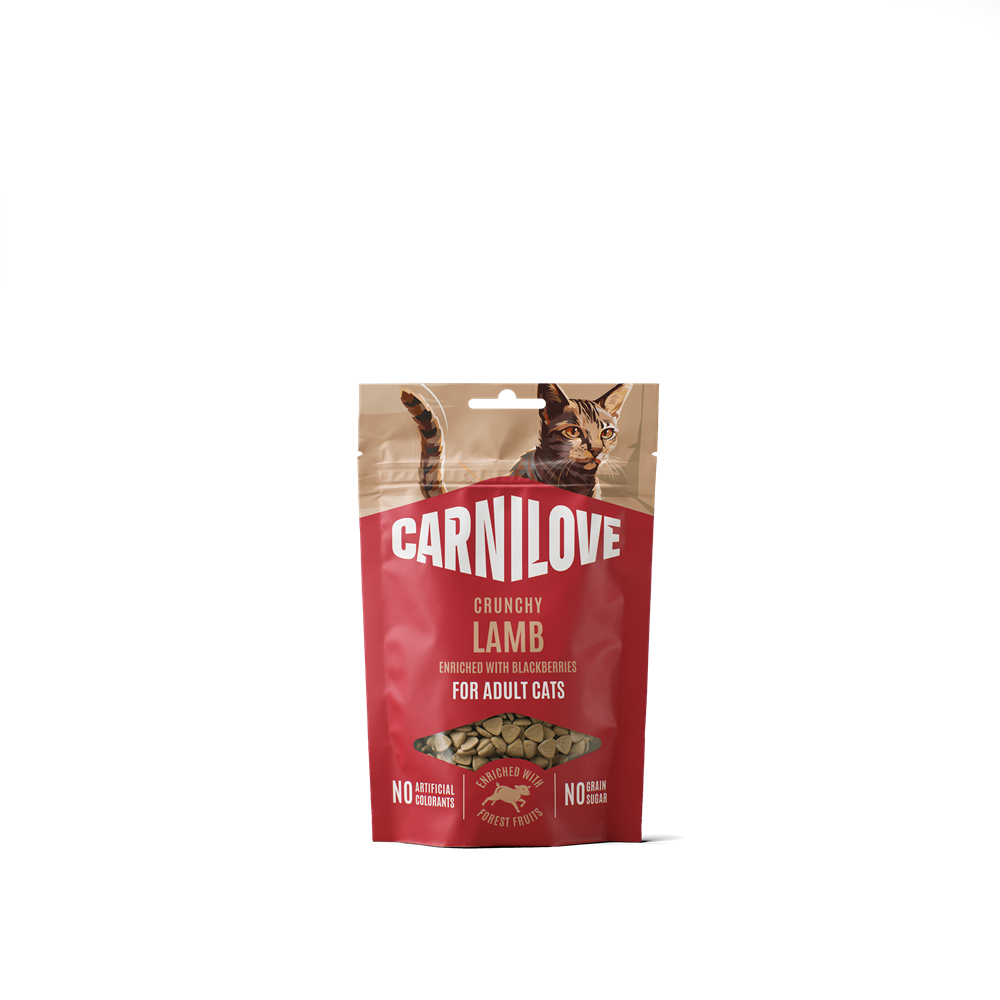 Cat Crunchy Snack Lamb enriched with Blackberries 50g
