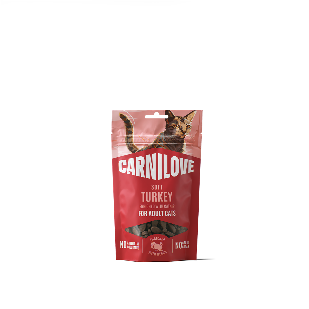 Cat Crunchy Snack Duck Enriched with Raspberries 50g
