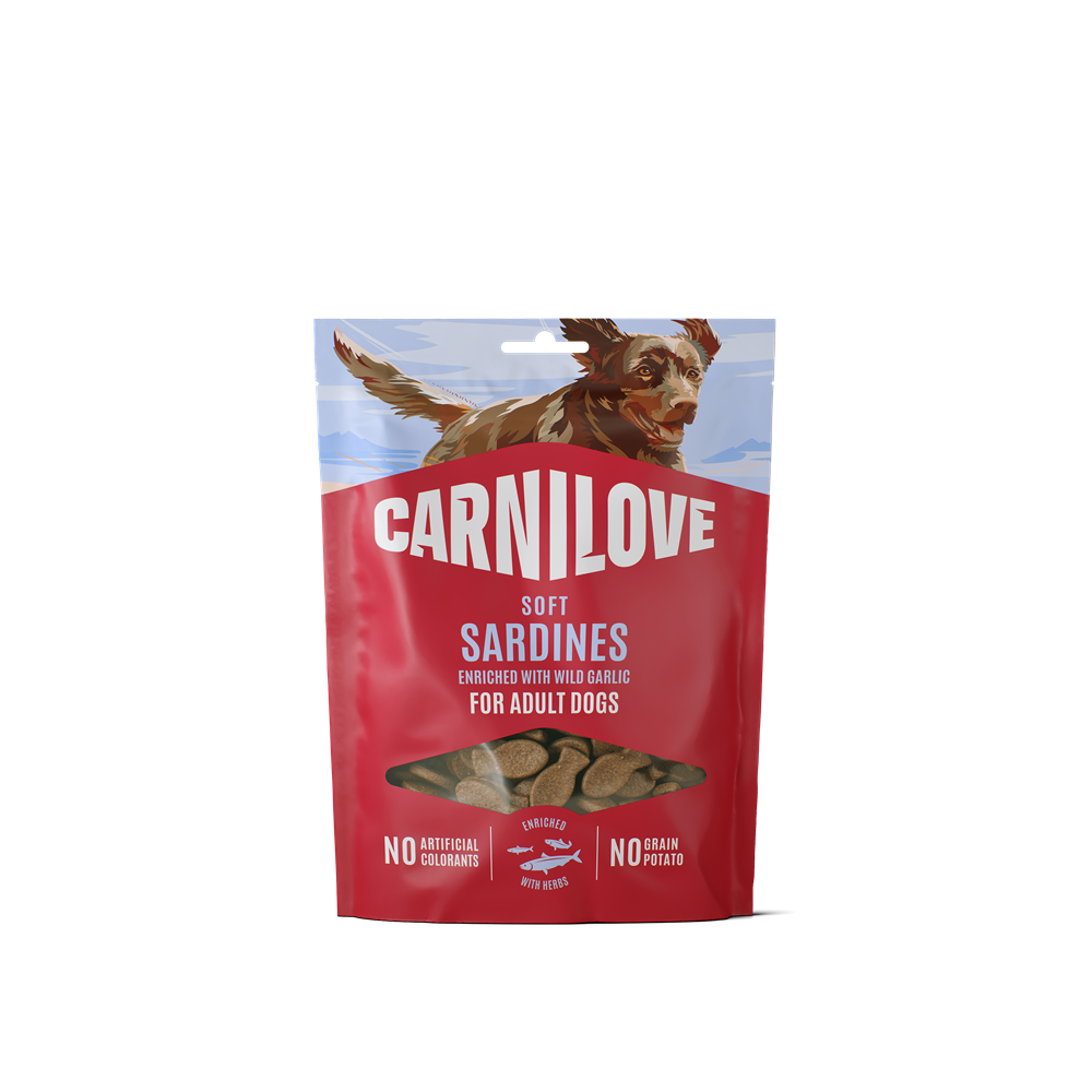 Carnilove Dog Soft snack Sardines enriched with Wild garlic - 200 g