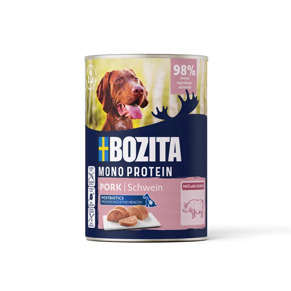 Bozita Dog Pate Pork Våtfoder till hund 6x400g