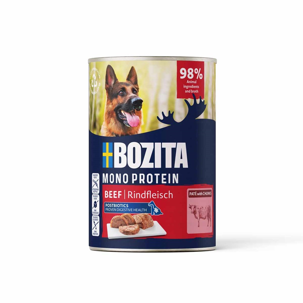 Bozita Dog Pate Beef Våtfoder till hund 6x400g