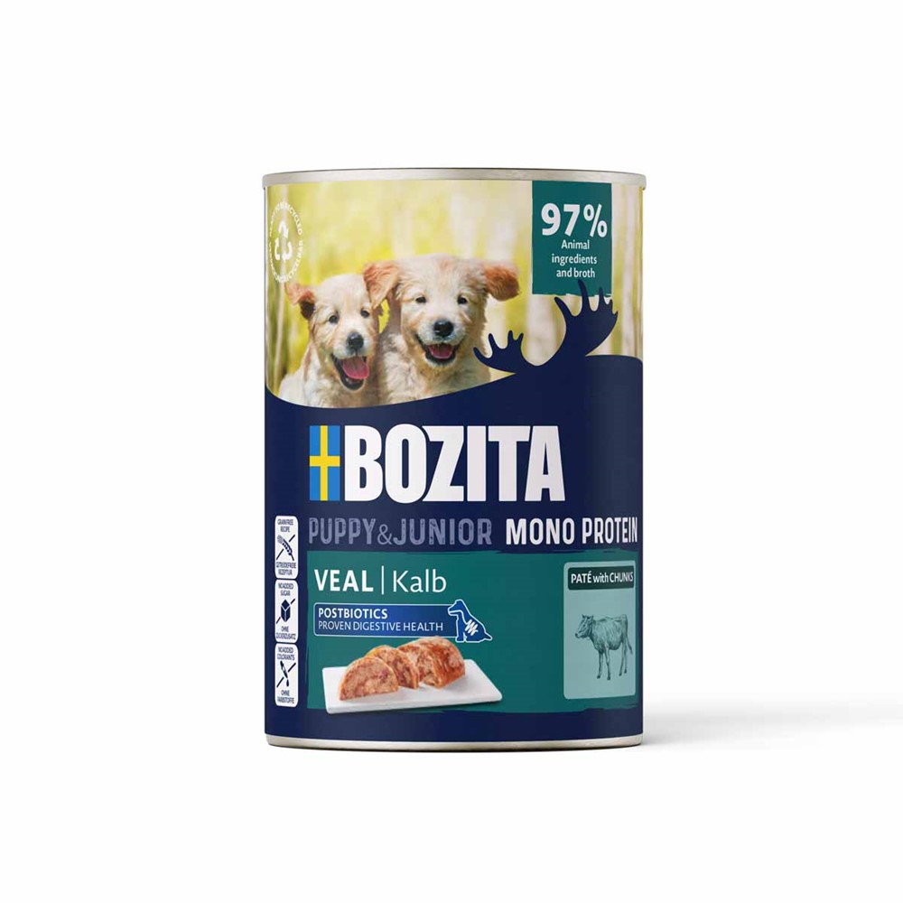 Bozita Dog Pate Puppy Veal Våtfoder till valp 6x400g
