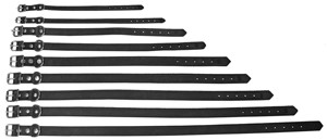ALAC L&auml;derhalsband Svart 22mm x 70cm