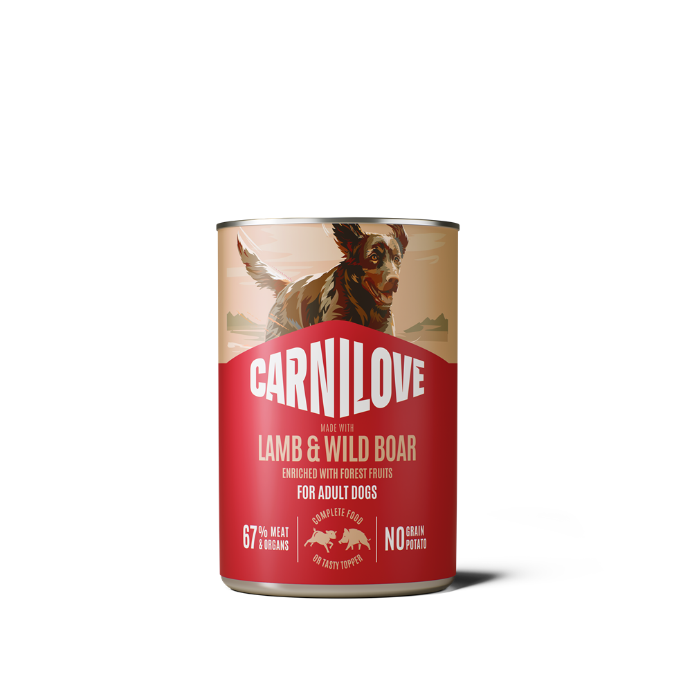 Carnilove Dog Pat&eacute; Lamb & Wild Boar V&aring;tfoder f&ouml;r hund 6x400g
