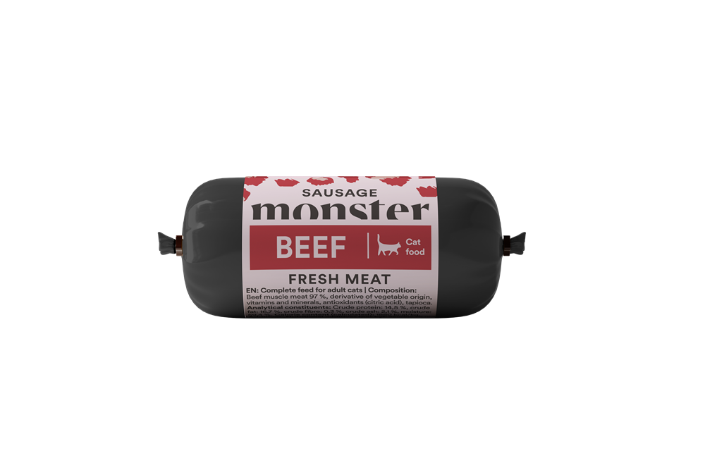 Monster Cat Sausage Beef 80 g