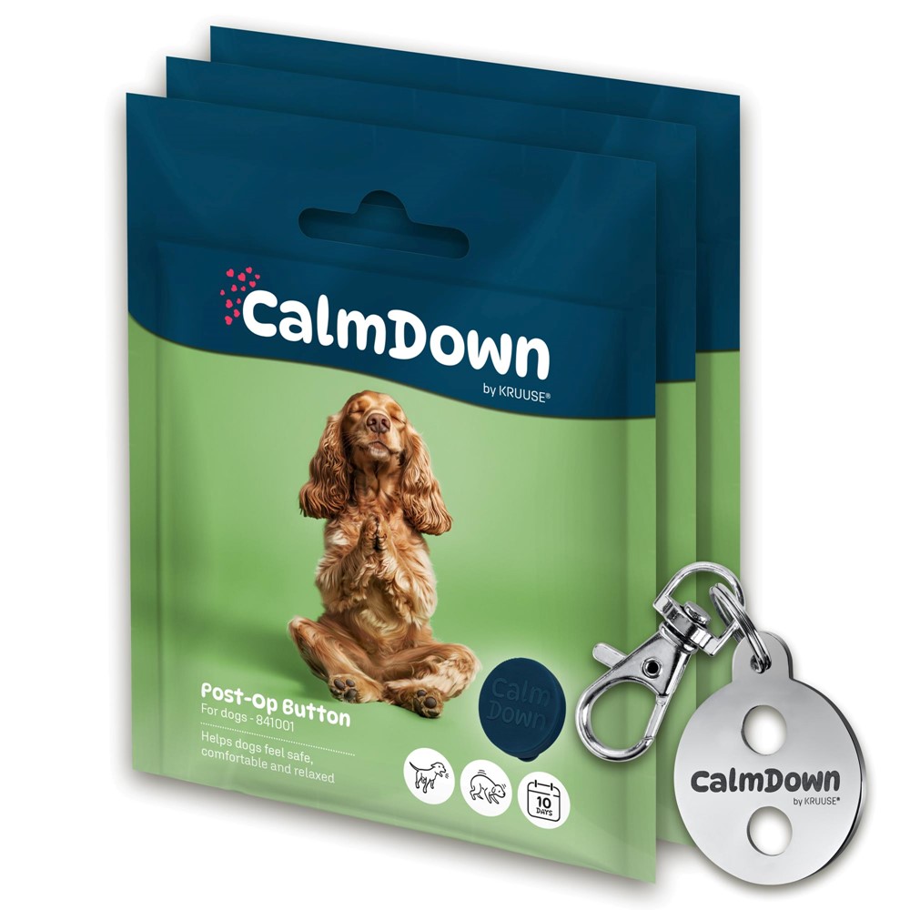 CalmDown Tag Kit för Hund med Feromonknappar 3 st