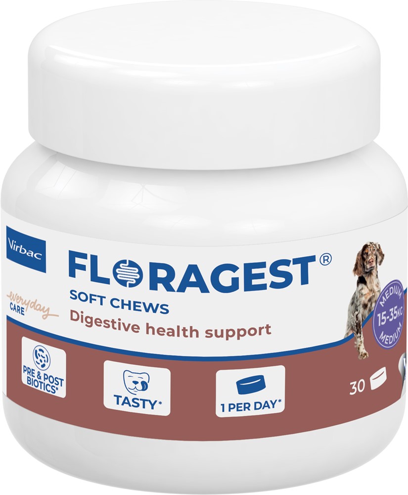 Virbac Floragest Hund M 30 st