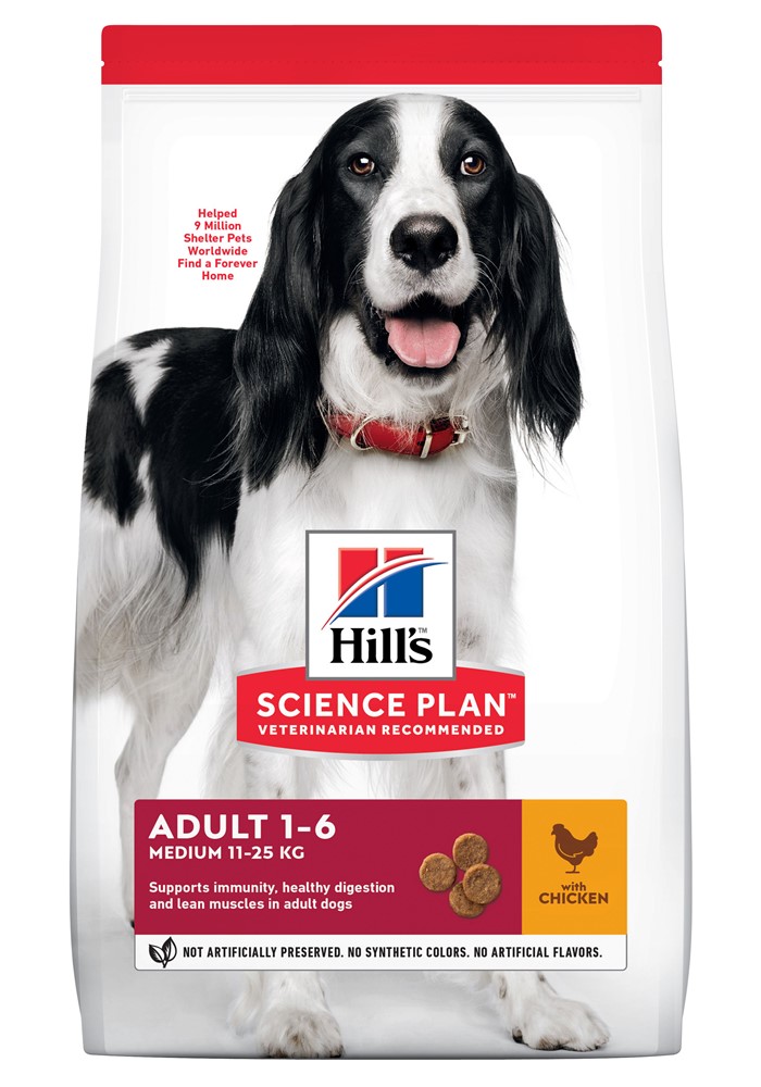 Hill's Science Plan Hund Medium Vuxen Kyckling 2,5 kg