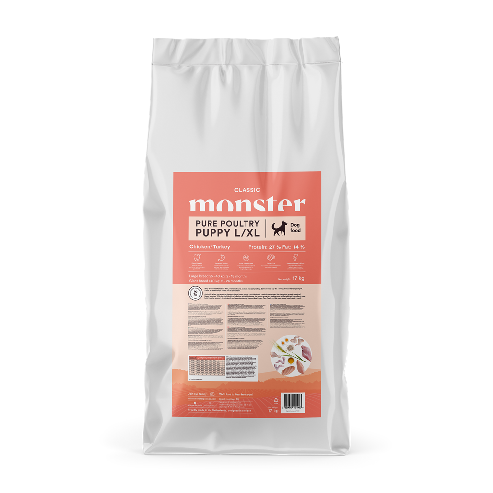 Monster Dog Classic Puppy Pure Poultry L/XL 17 kg