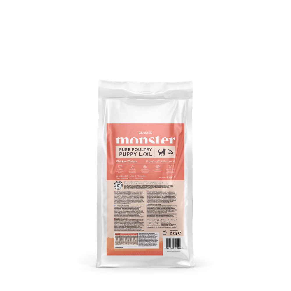 Monster Dog Classic Puppy Pure Poultry L/XL 2 kg