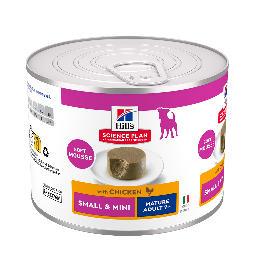 Hill's Science Plan Canine Mature Mousse Small & Mini Chicken 12x200g