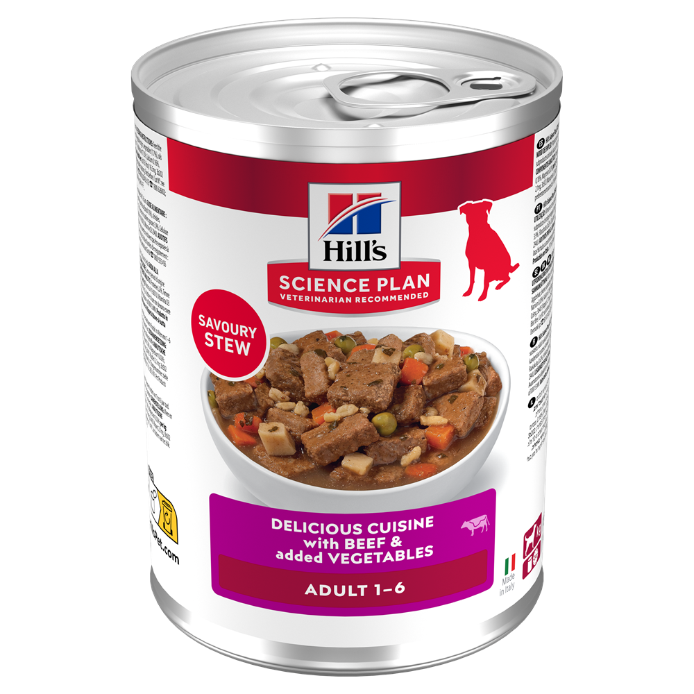 Hill's Science Plan Canine Adult Stew Beef &amp; Vegetables 12x363 g