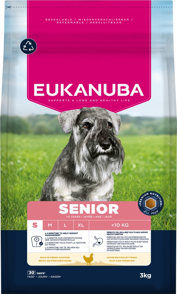 Eukanuba Premium Nutrition Senior Small Breed Chicken - 3 kg