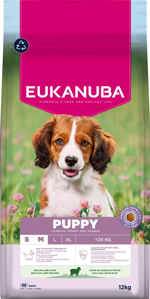 Eukanuba Puppy & Junior Small & Medium Breed Lamb & Rice