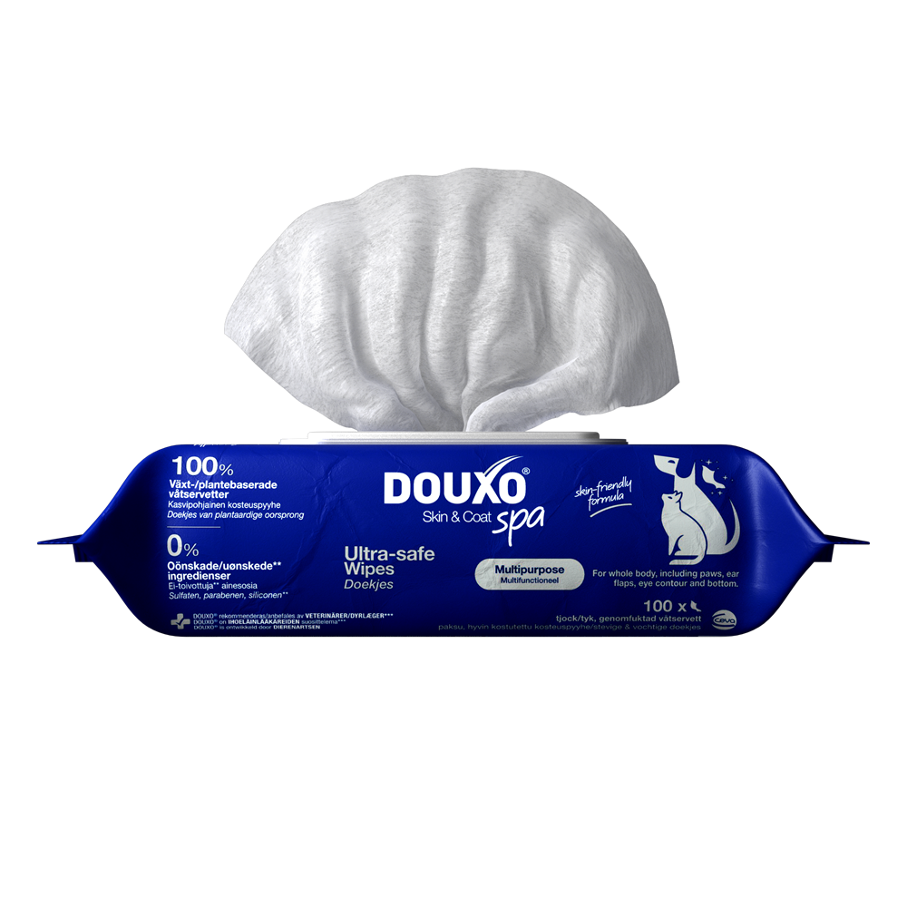 Douxo Skin & Coat SPA Ultra-Safe Multipurpose våtservetter 100 st