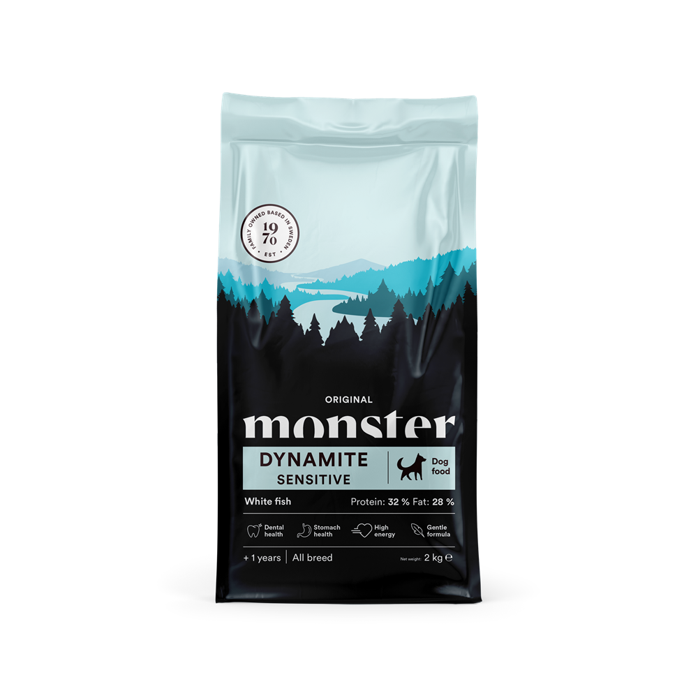 Dog Original Dynamite Sensitive Torrfoder till Hund - 2 kg