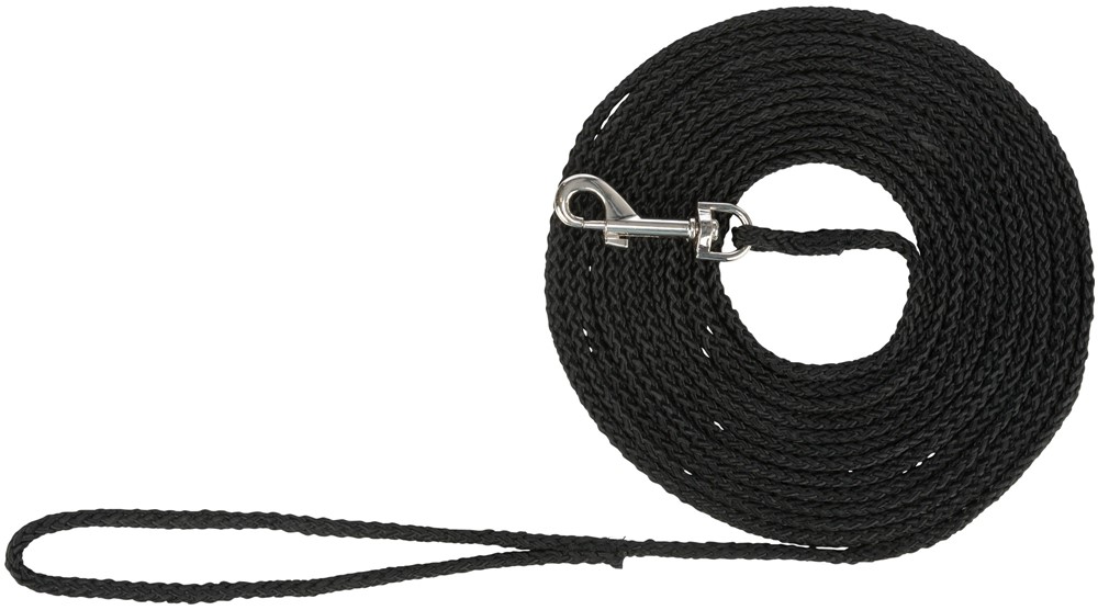 Trixie Spårlina Hund Nylon 15 m × 5 mm Svart