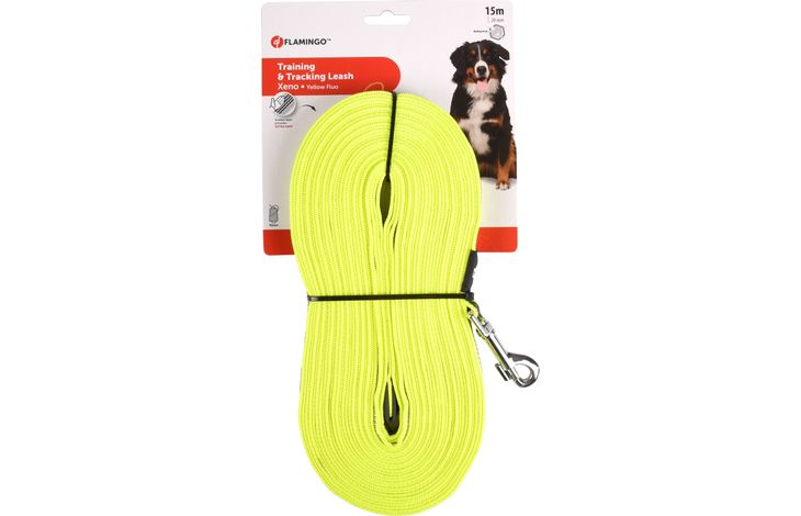 Flamingo Xeno Fluo Reflex Spårlina Hund 15 m