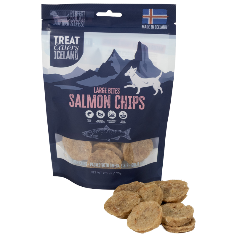 Treateaters Iceland Salmon Chips Large Bites 70 g
