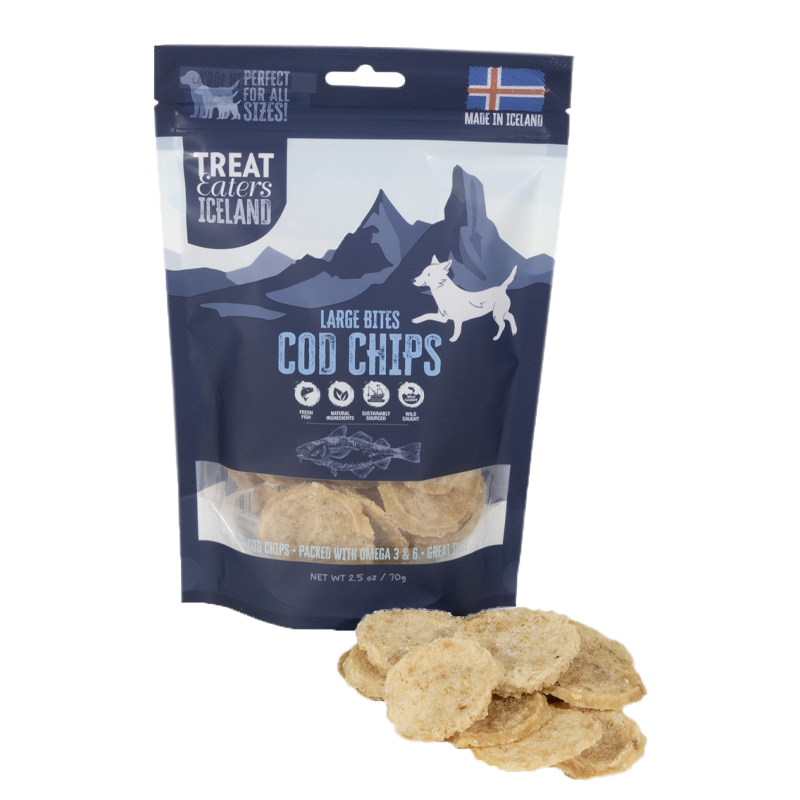 Treateaters Iceland Cod Chips Large Bites 70 g