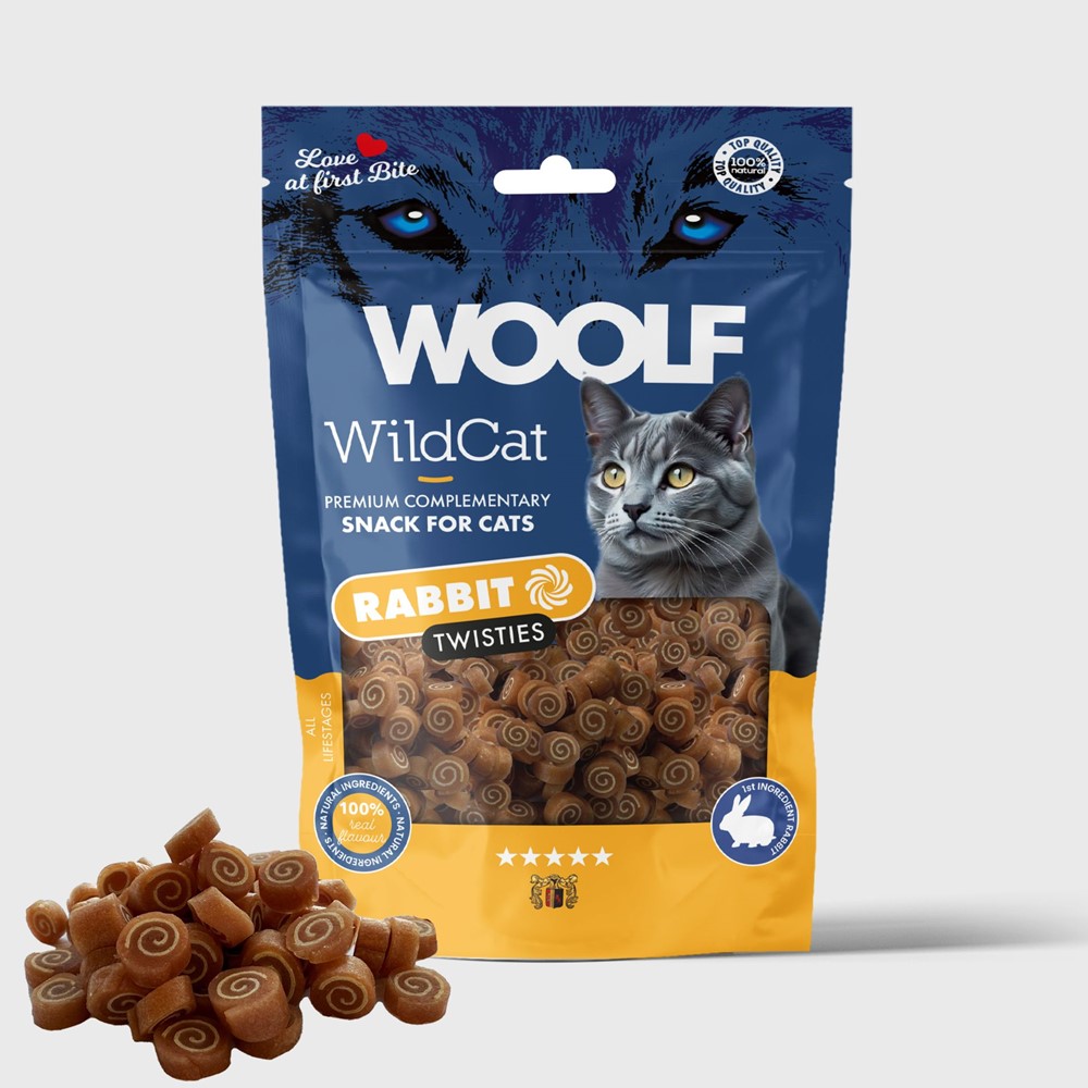 WildCat Rabbit Twisties Kattgodis - 50 g