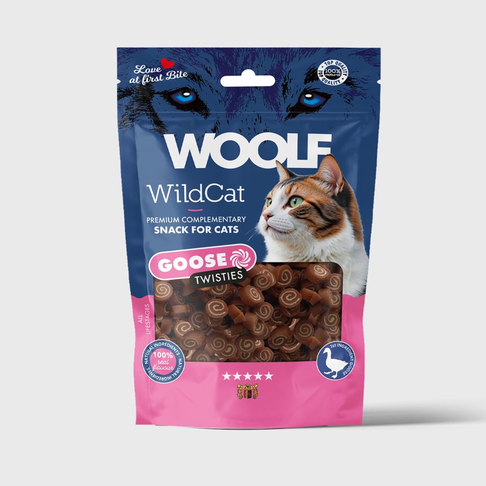 WildCat Goose Twisties Kattgodis - 50 g