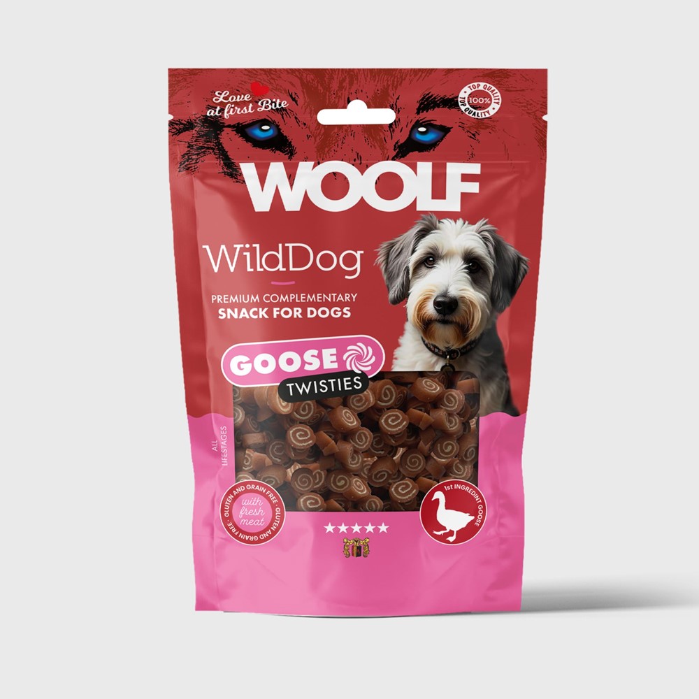 WildDog Goose & Cod Twisties Hundgodis - 100 g