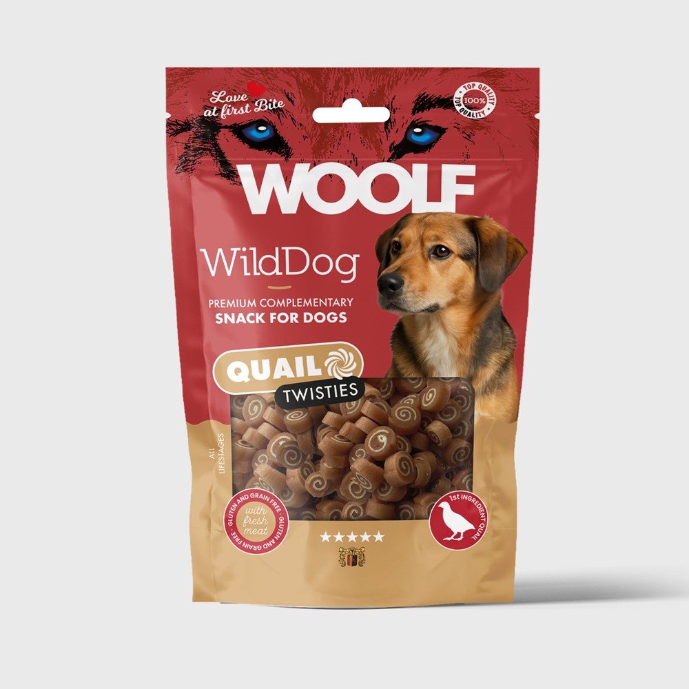 WildDog Quail & Cod Twisties Hundgodis - 100 g