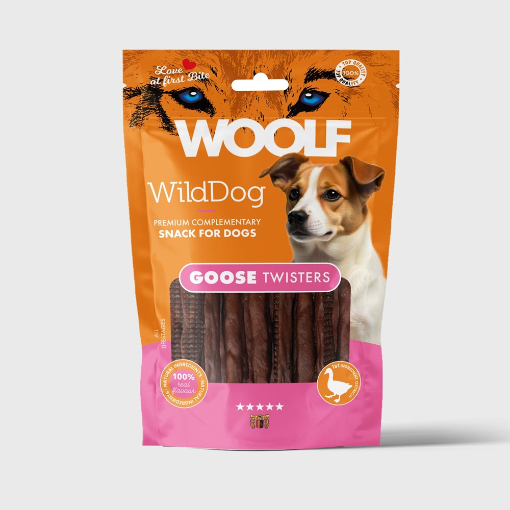 WildDog Goose Twister Tuggben till Hund - 100 g