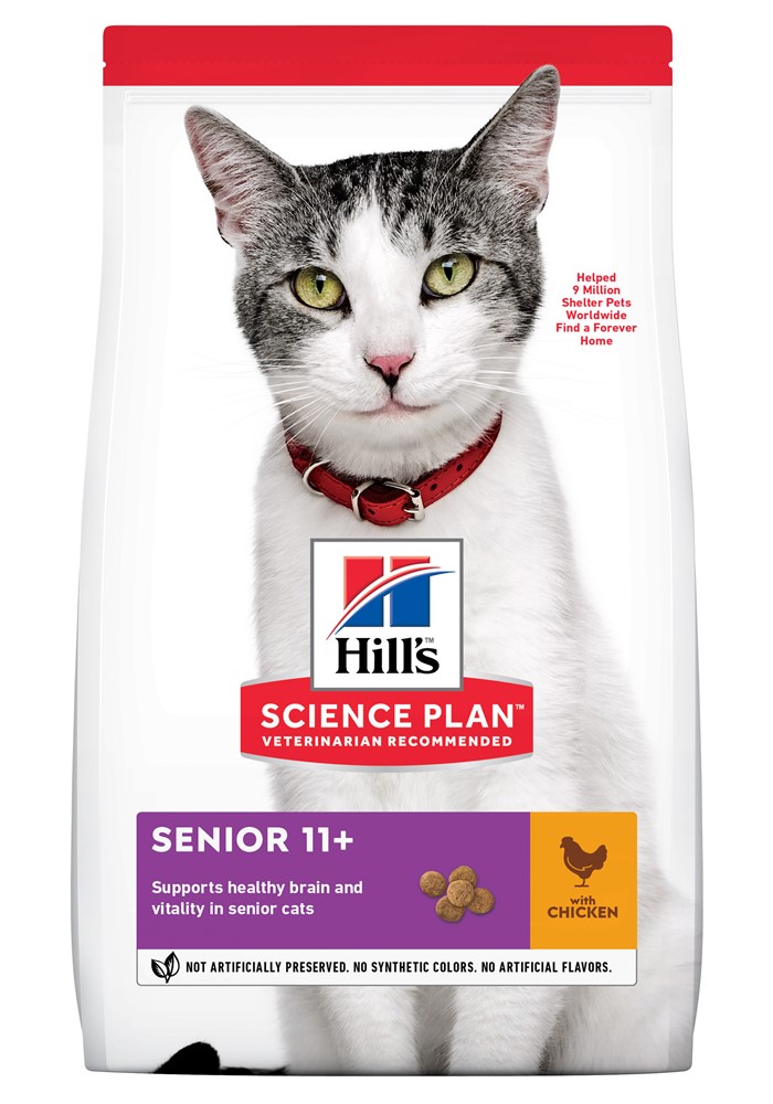 Hill's Science Plan Feline Senior 11+ Chicken 7 kg
