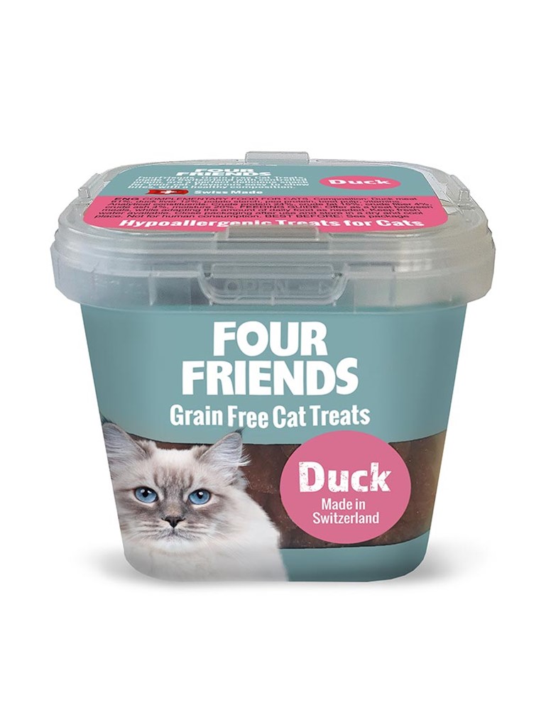 Kattgodis FourFriends Grain Free Treats Duck 100 g