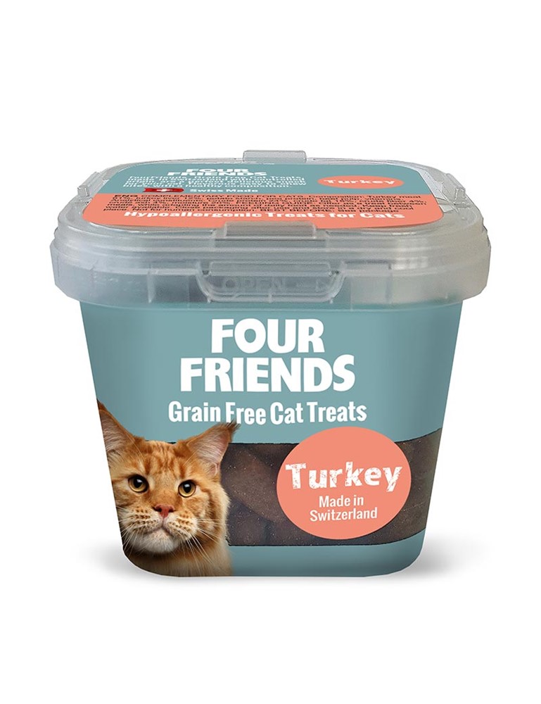 Kattgodis FourFriends Grain Free Treats Turkey 100 g