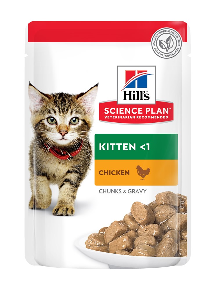 Våtfoder Hill's Science Plan Kattunge Kyckling & Kalkon 12x85 g