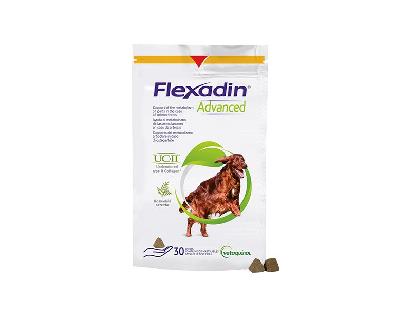 Tuggbitar Vetoquinol Flexadin Advanced Boswellia Dog 30 st