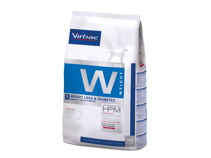 Virbac Veterinary HPM Dog W1 Loss & Diabetes 12 kg Vetapotek