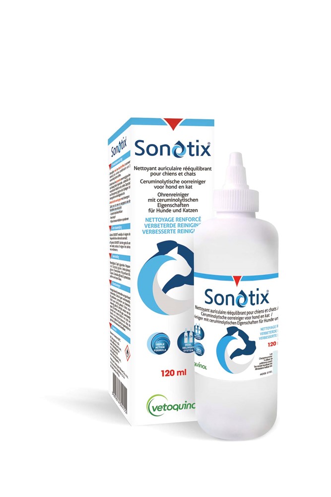 Öronrengöring Vetoquinol Sonotix Sol 120 ml
