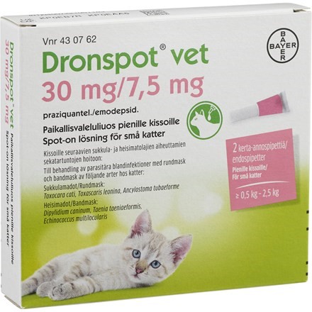 spot-on, lösning 30 mg 2 st för katt | Vetapotek