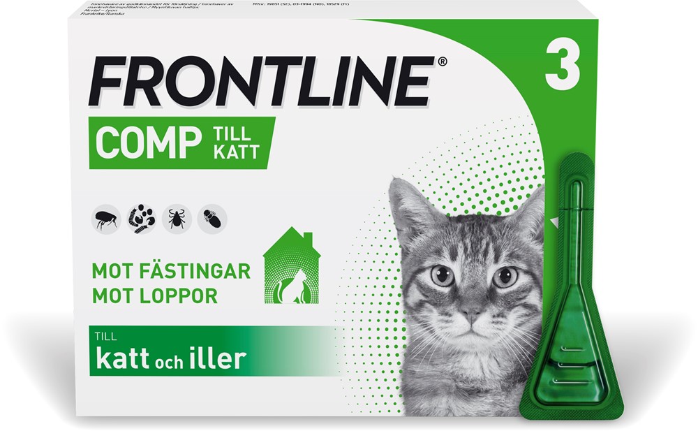 Frontline Comp Katt/Iller spoton lösning 50mg/60mg 3x0,5m... Vetapotek