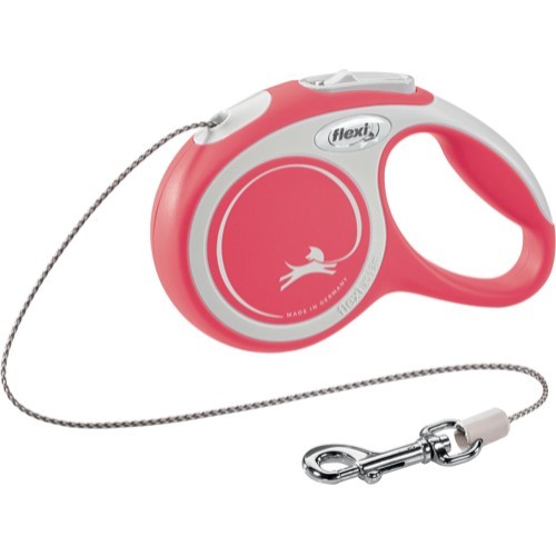 Koppel Flexi New Comfort Cord Röd S 5 m 12 kg