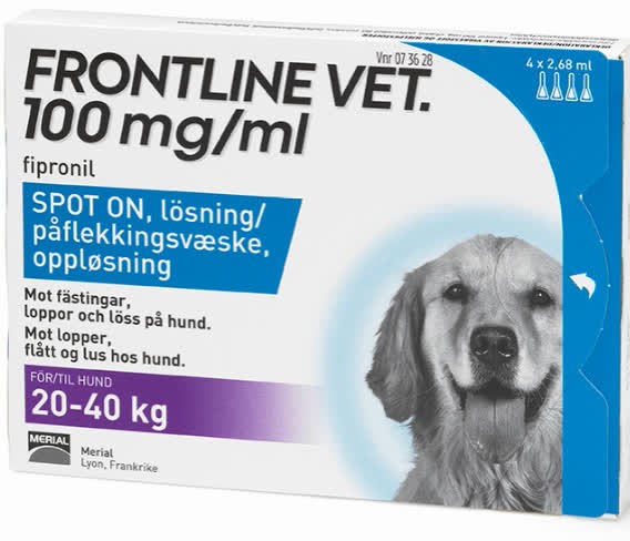 I de fleste tilfælde fødselsdag Låne Frontline vet. Hund 20-40 kg spot-on lösning 100 mg/ml 4x2... | Vetapotek