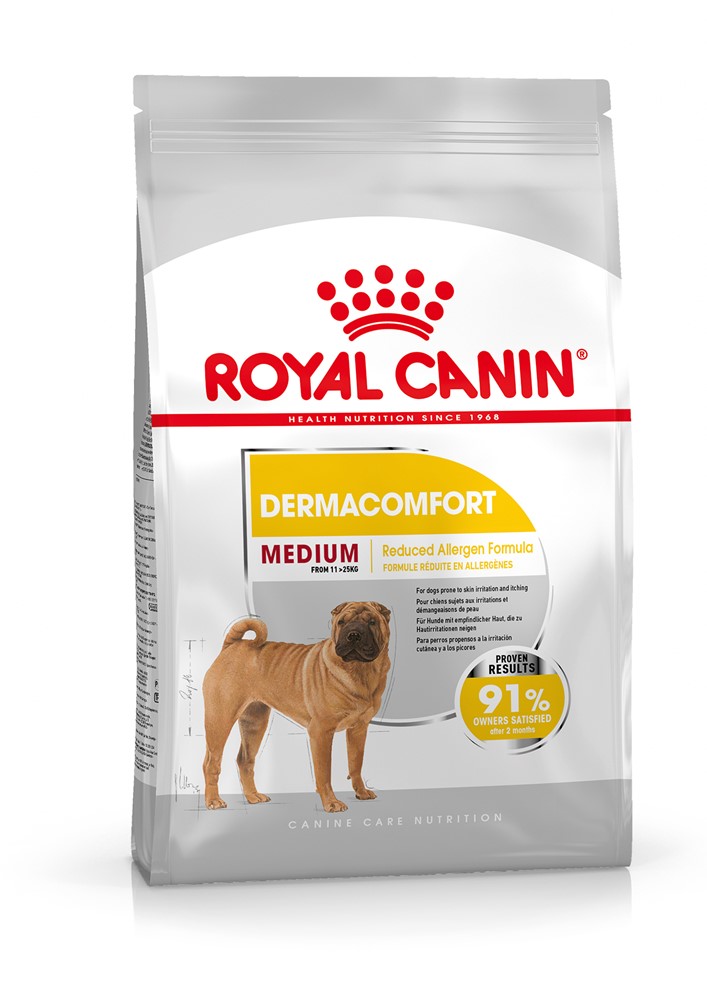 Royal Canin Dermacomfort MEDIUM Torrfoder för hund 12 kg