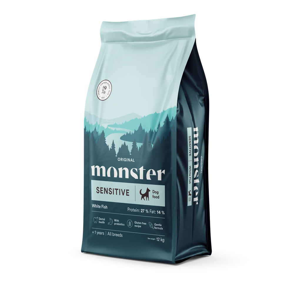 Monster Dog Original Sensitive All Breed Fish 12 kg
