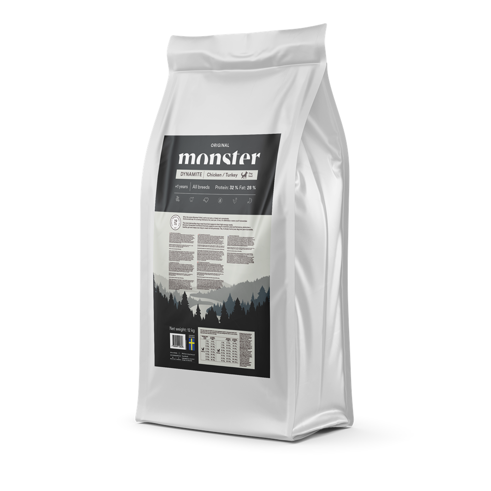 Monster Dog Original Dynamite All Breed Chicken & Turkey 12 kg