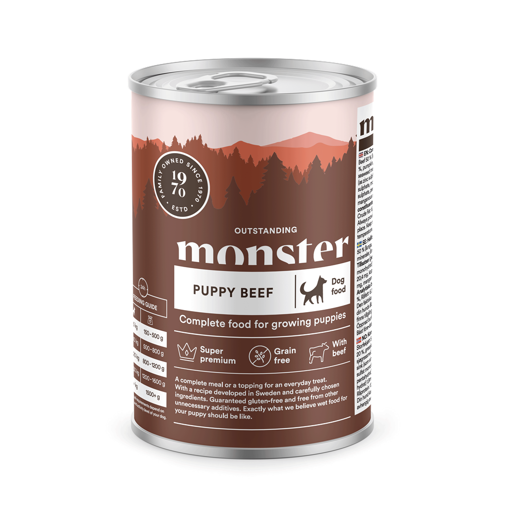 Monster Dog Puppy Beef Burk 6x400 g