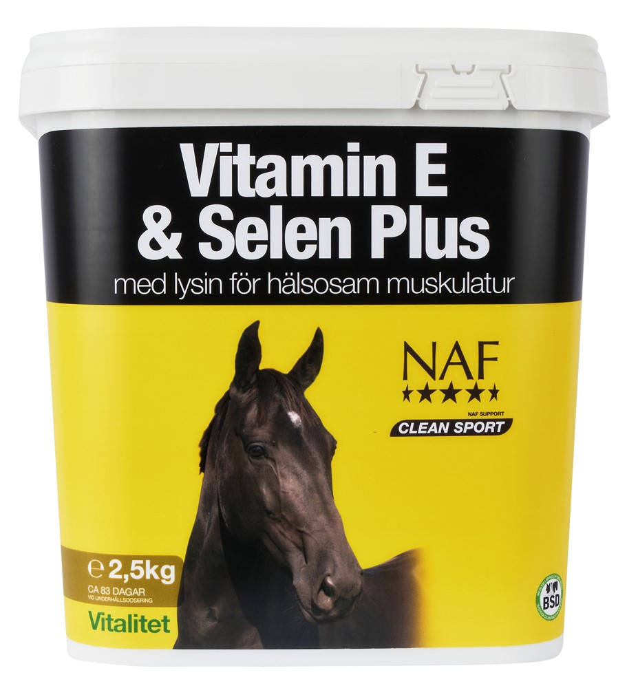 Kosttillskott NAF Vitamin E, Selen & Lysin Pulver 2,5 kg