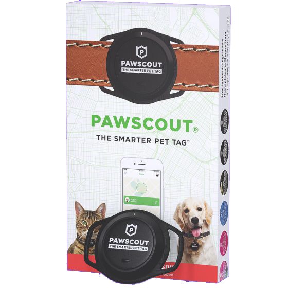 Spårbricka Pawscout The Smarter Pet Tag Svart Vetapotek